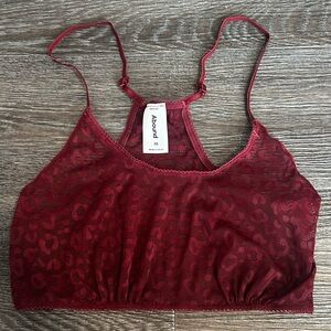 Abound Burgundy Lace Bralette